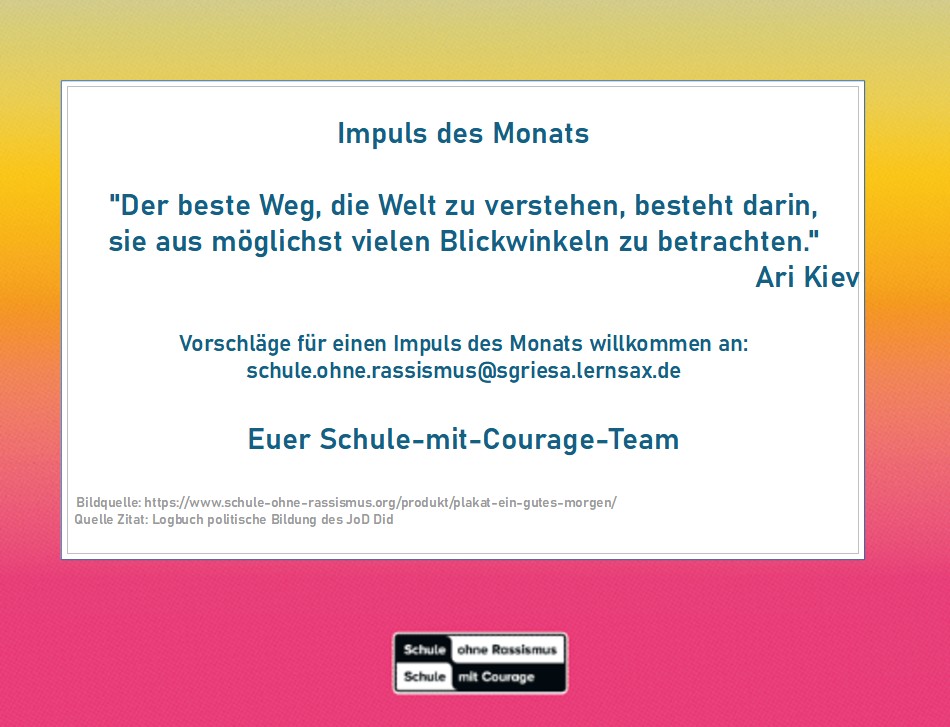 Impuls des Monates Januar